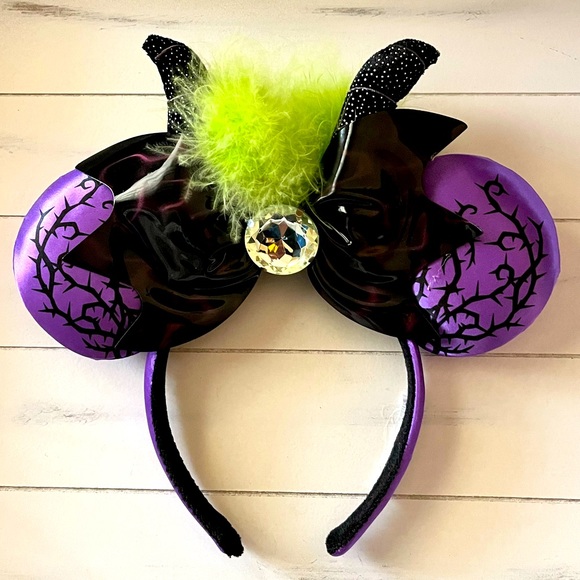✨ MALEFICENT Disney Parks Spellbound Minnie Mickey Ears Halloween ✨ - Picture 1 of 6